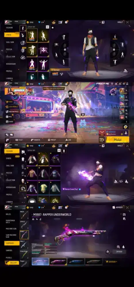 Jual akun ff spek gg harga murah