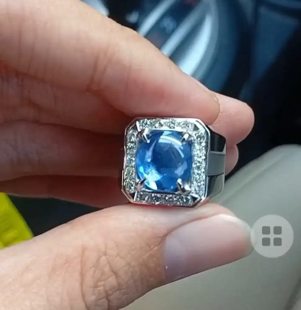Cincin Batu Blue Safir 4,99ct