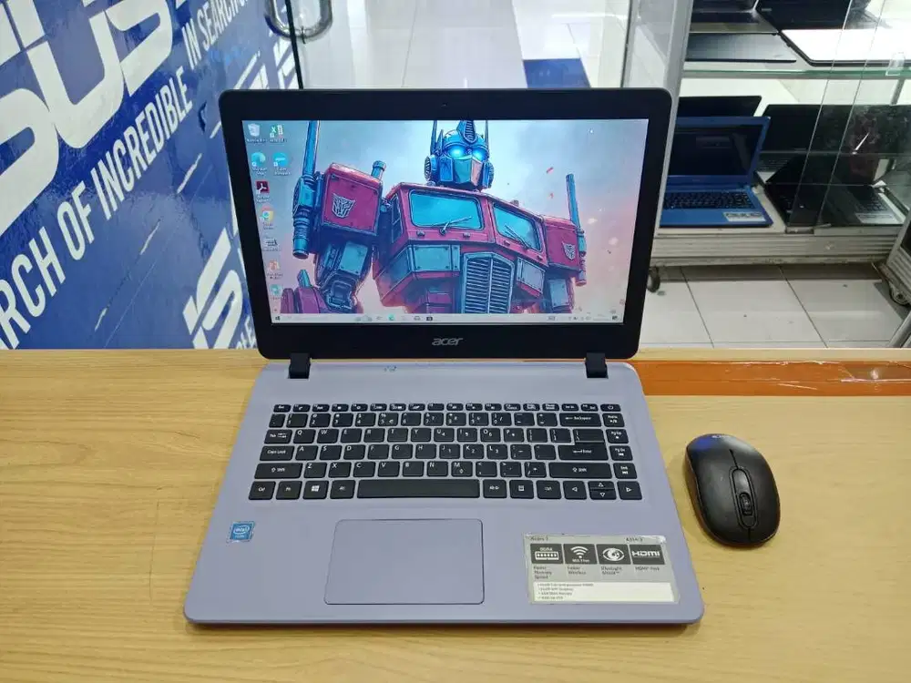 PROMO MULUSS LAPTOP ACER ASPIRE A314-33 CELERON RAM 4GB HDD 500GB