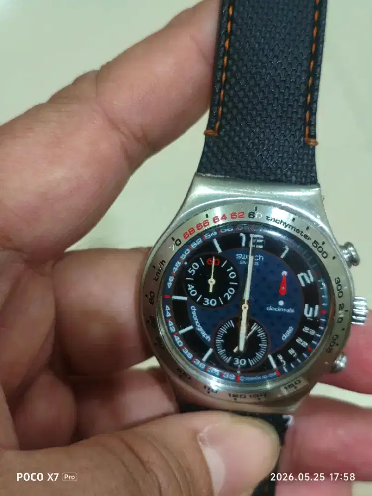 Jam Tangan Pria Swatch Irony Second Murah. BACA DESKRIPSI YA.
