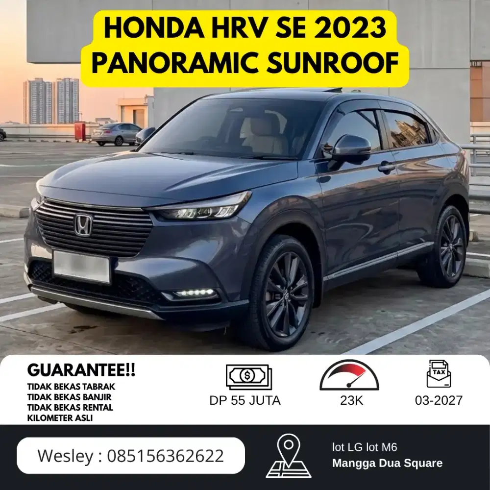 (PAJAK PANJANG) Honda HRV SE Matic AT 2023