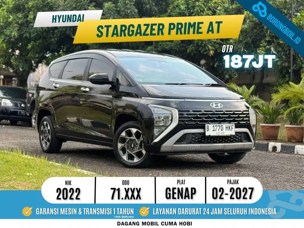 HYUNDAI STARGAZER PRIME IVT 2022 SIAP PAKAI
