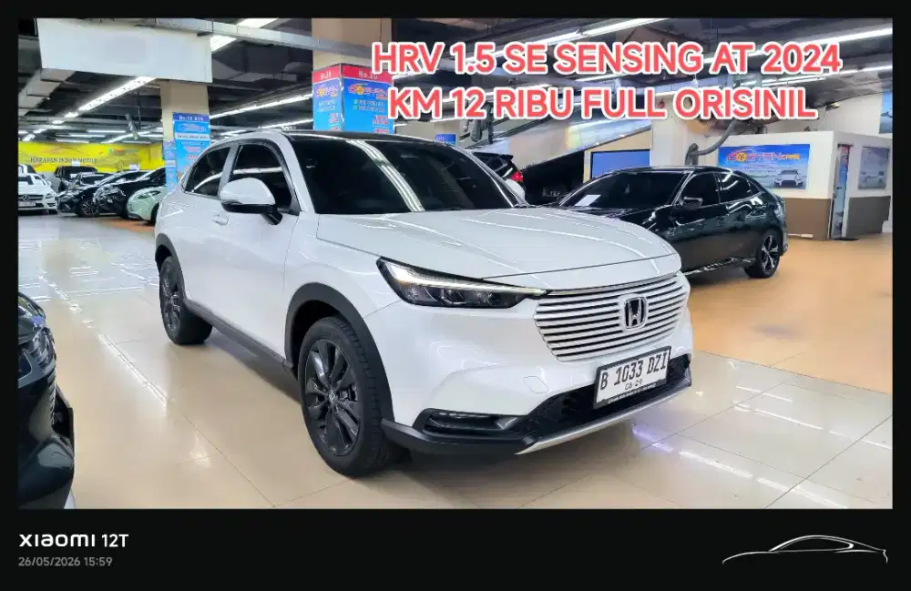 KM 12 ribu HONDA HRV 1.5 SE SENSING AT 2024 KONDISI ISTIMEWA