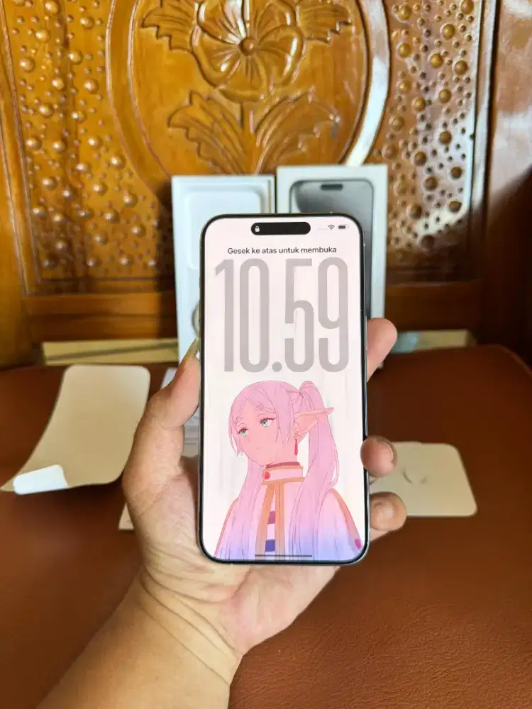iPhone 15 Pro Max 256 GB White Titanium Ex iBox Resmi