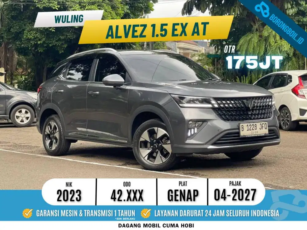 TERMURAHH Wuling Alvez EX Sunroof At 2023 Abu Abu