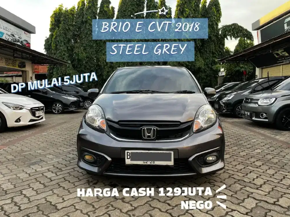 DP PROMO 5 JT BRIO E CVT 2018 STEEL GREY !!