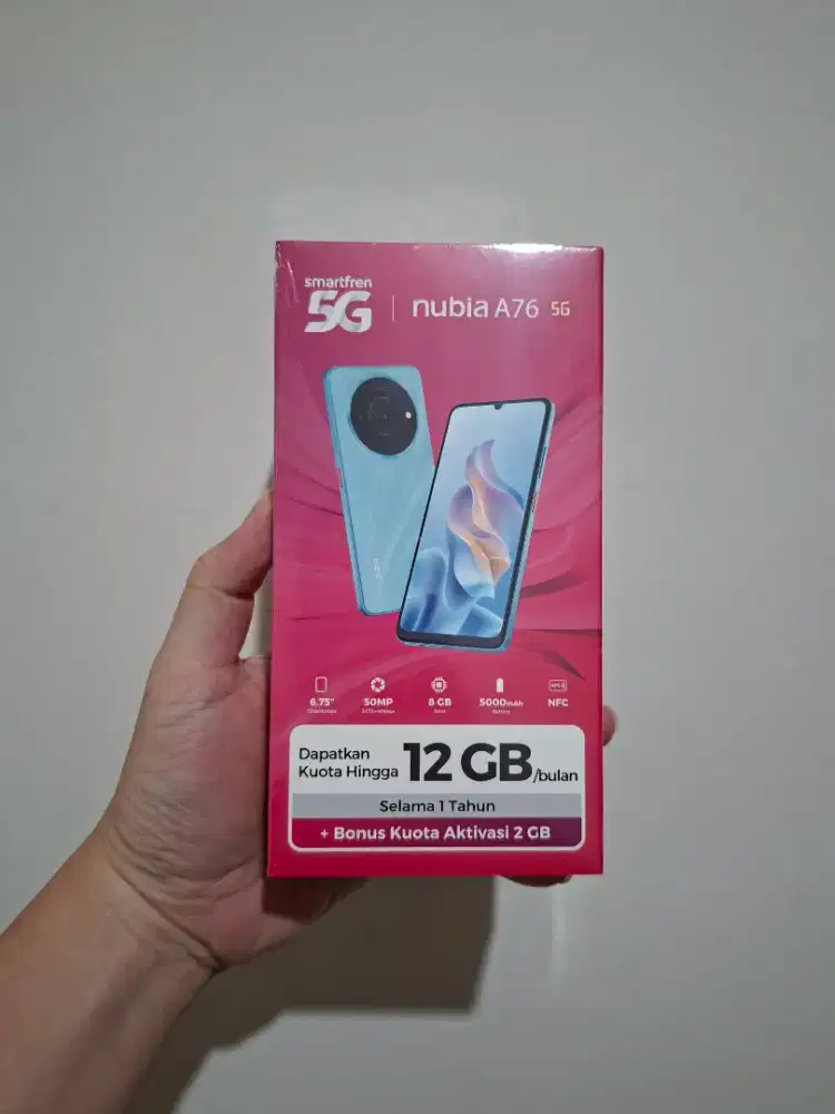 [BARU] Nubia A76 5G 8/128, SEGEL Garansi Resmi, Bisa COD