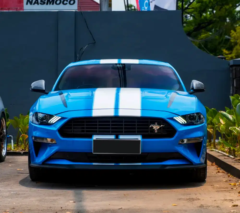 FORD MUSTANG ECOBOOST LIKE NEW GRABBER BLUE FULL ACCESSORIES