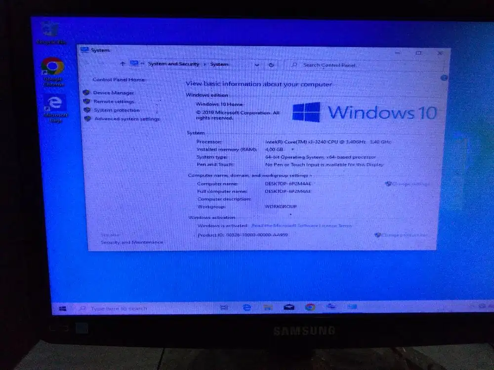 Dijual sepaket PC Core I3 Gen 3