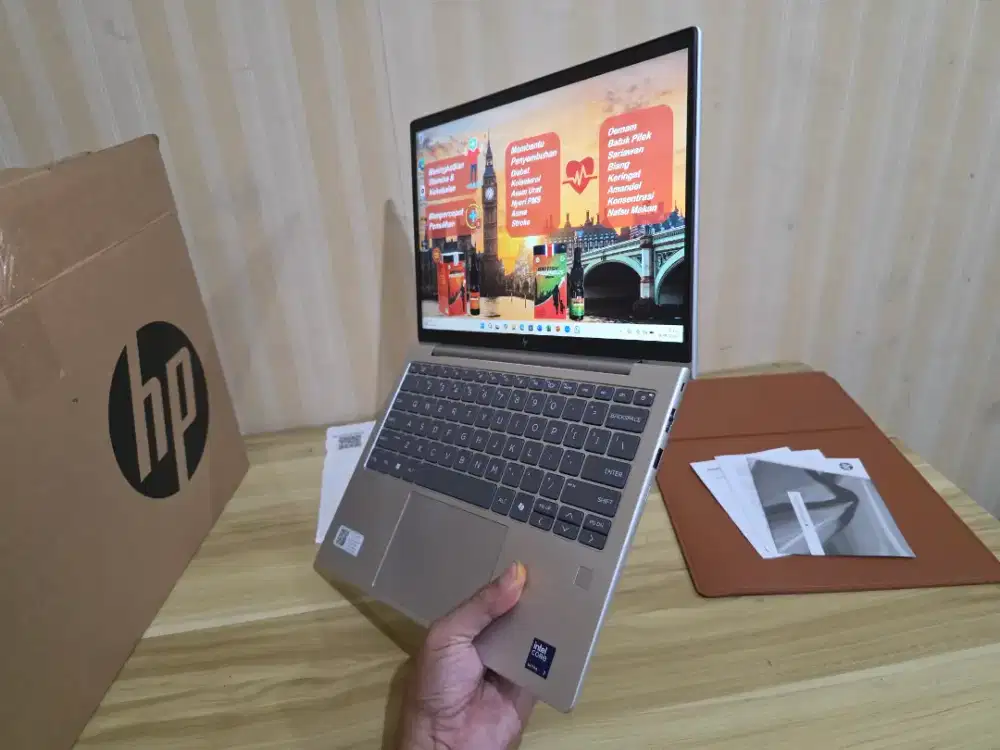 Laptop HP Elitebook Ultra 7 ram 32gb port lengkap mrp macbook zenbook