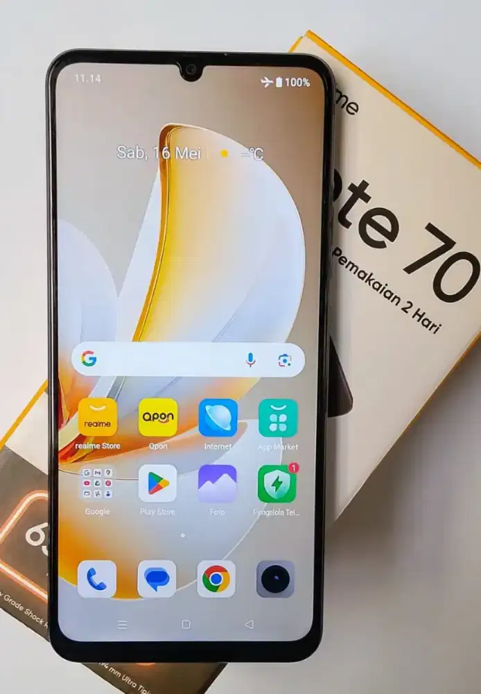Realme Note 70 Ram 4+4/128 baru 2 bulan