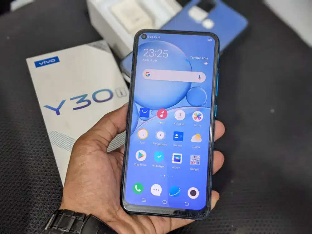 Vivo Y30i Ram 4/64GB Lengkap Ori Masih Lcd Bawaan