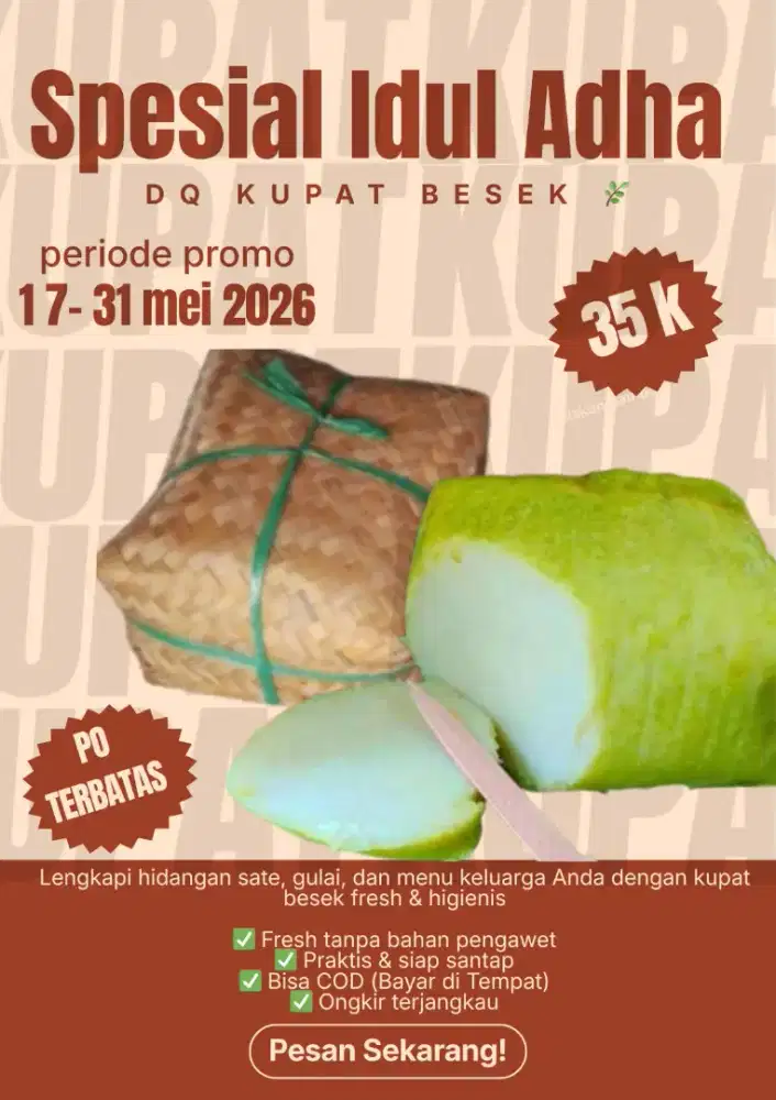 Ketupat besek pipiti 35rb