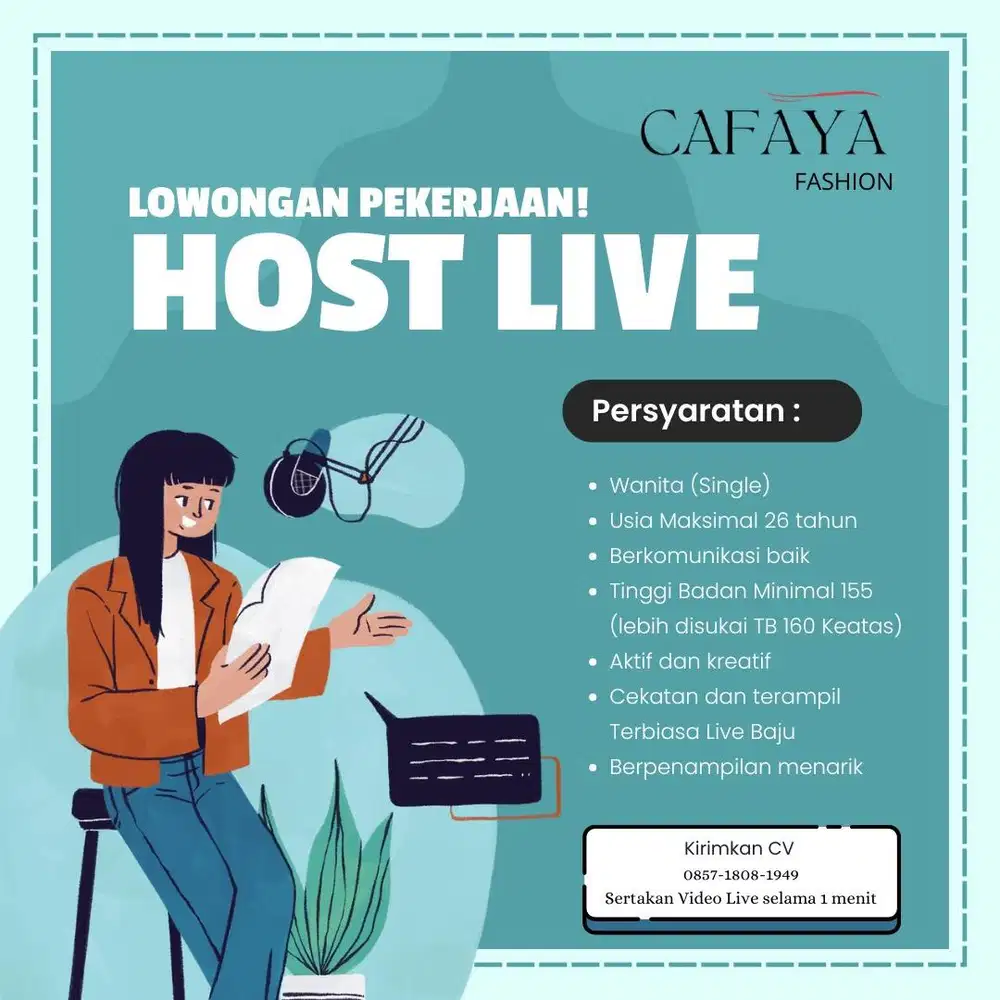 Lowongan Kerja Host Live Streaming
