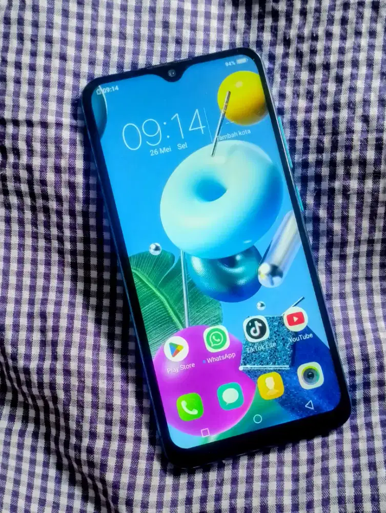 Vivo y91c Jaringan 4G Ram 2/32 gb Fingerprint Sehat 100%