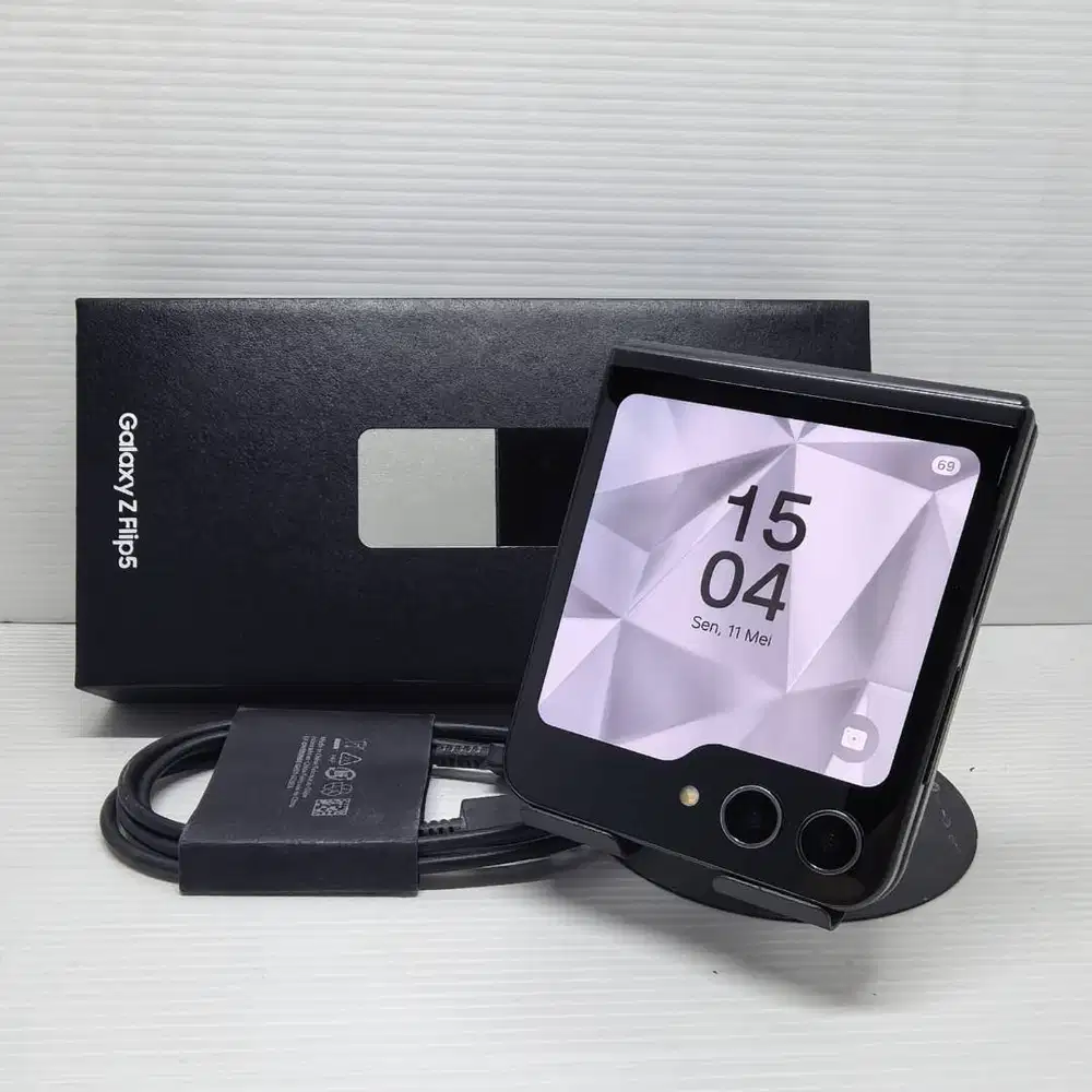 RARE FULLSET! SAMSUNG GALAXY Z FLIP 5 5G 8/512 EXCLUSIVE GREY NO MINU