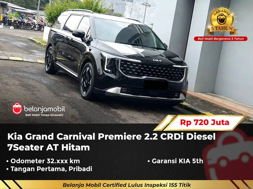 [GARANSI 5TH] Kia Grand Carnival Premiere 2.2 Diesel 7 Seat 2024/2025