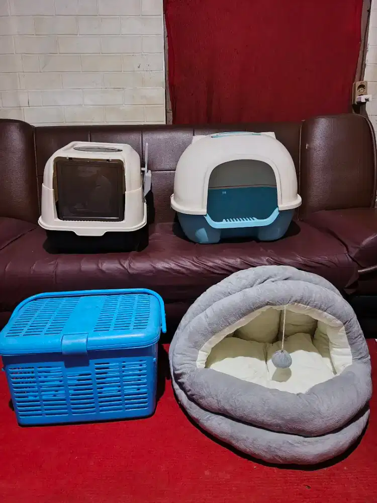 Kasur kucing, toilet kucing, keranjang kucing
