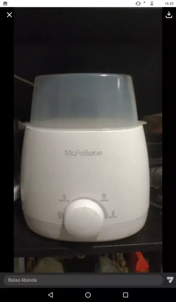 Alat sterit botol dan tmpt makan bayi