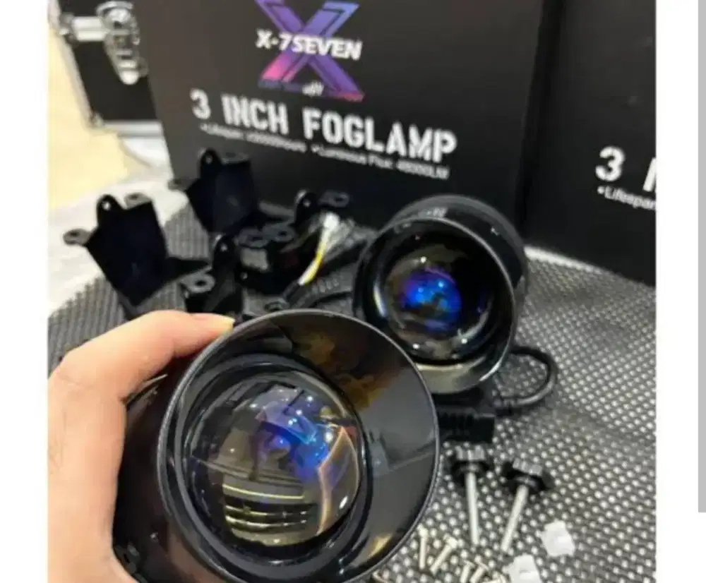 Foglamp biled x7seven x400 dan relay mk racing