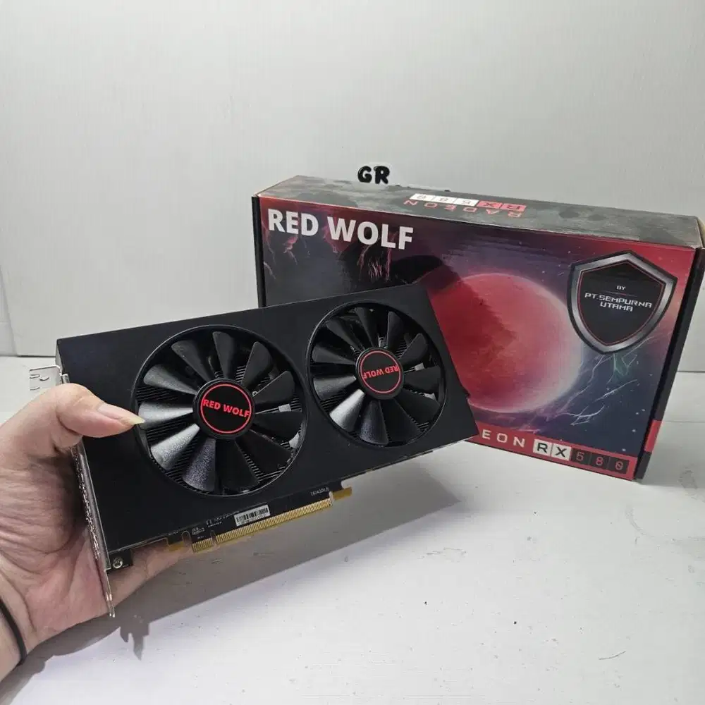 VGA GAMING PC REDWOLF RADEON RX 580 8GB DUAL FAN LIKE NEW BARU 3 HARI