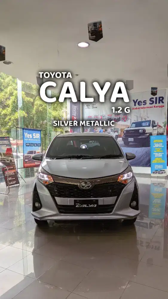 Calya 1.2 G MT Manual
DP 7JT Warna Hitam Putih Silver Grey