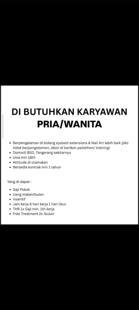 Lowongan kerja BSD