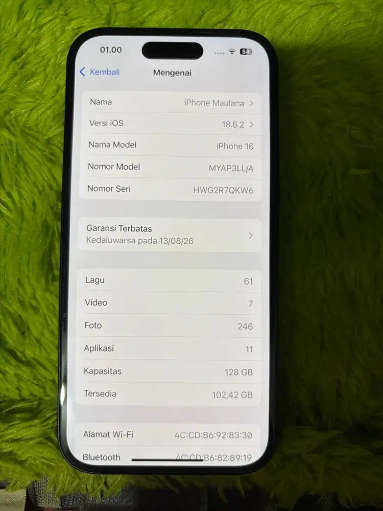 iPhone 16 Black Inter