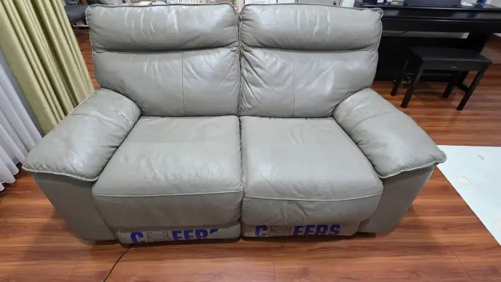Sofa Electric Recliner 2 Seater CHEERS Leather