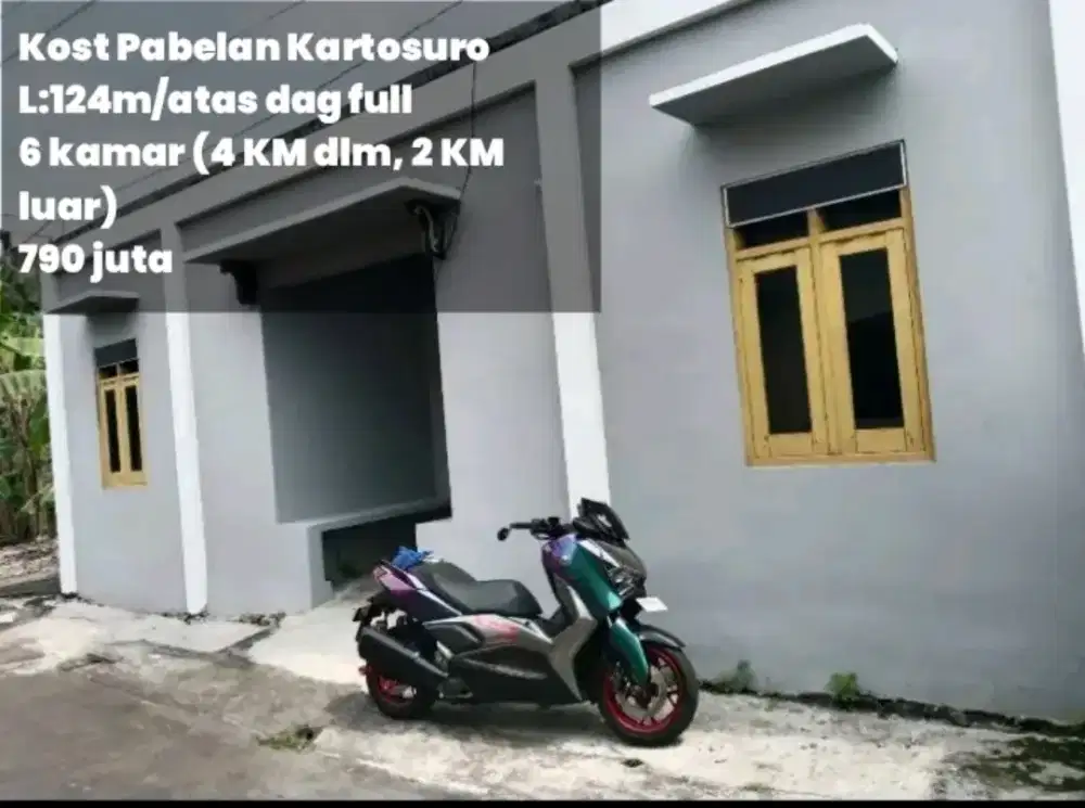 Dijual kost Pabelan L:124m, 6 KT