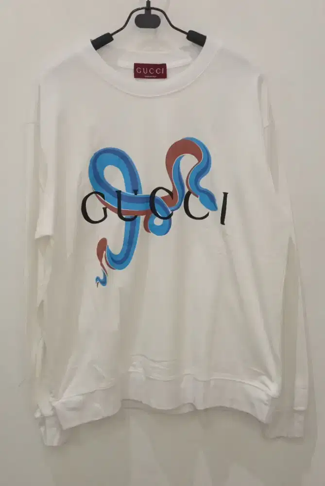 GUCCI LONG SLEEVE WHITE TSHIRT