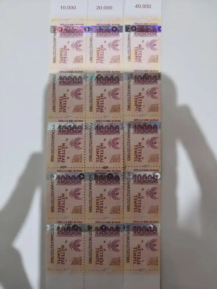 Materai asli 10.000