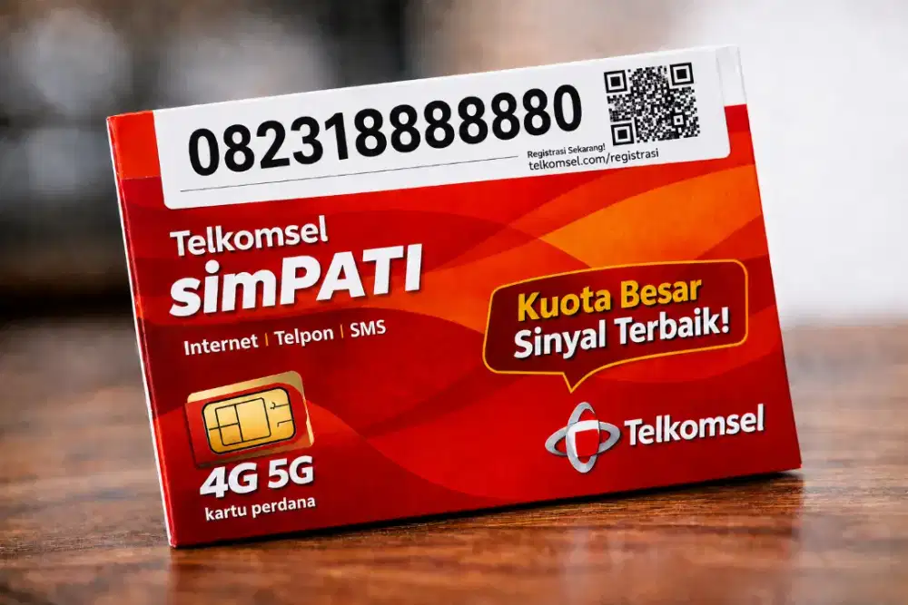 Nomor Cantik Telkomsel Rapi Hexa Delapan 888888