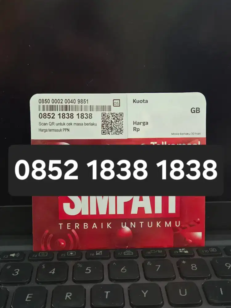 Nomor Cantik Telkomsel simPATI Rapi 1838 1838