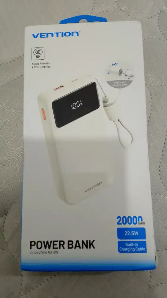 Powerbank vention 20.000mAh baru