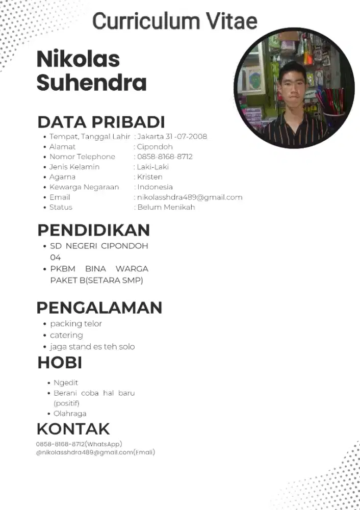 Cari kerjaan yang fleksibel dikerja dipagi hari sampe siang hari aja