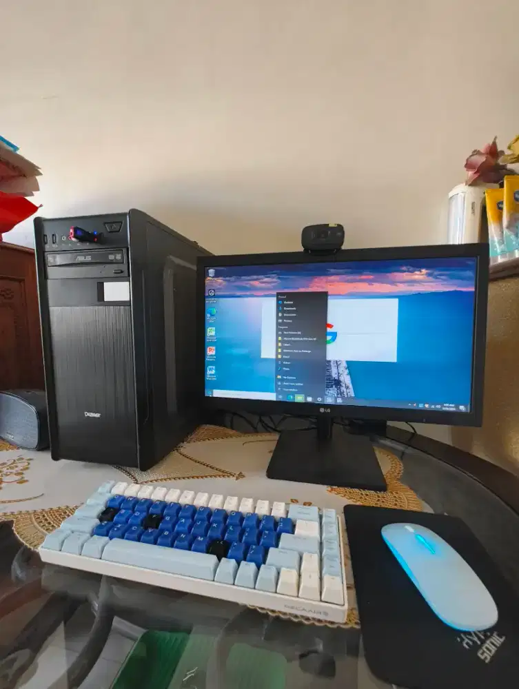 Desktop PC Komputer Fullset Celeron Win 10 500GB