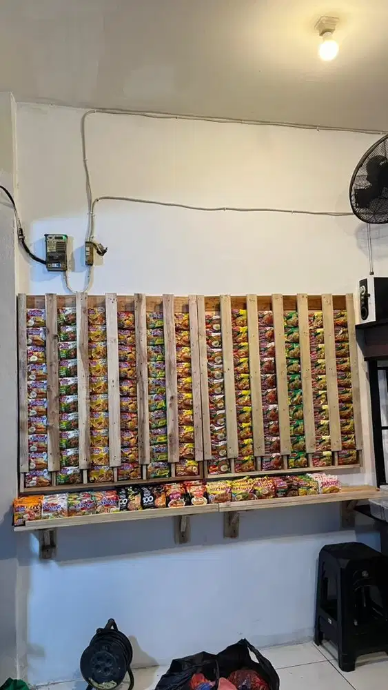 Rak indomie jumbo udah berikut rak meja bawah
