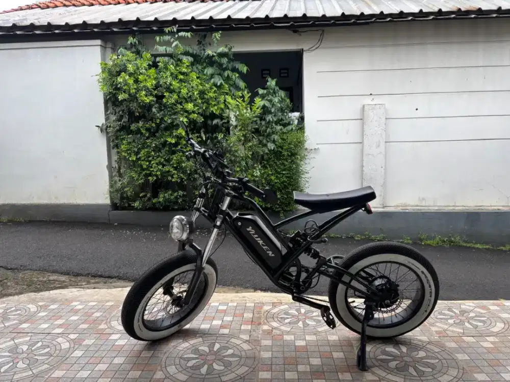 Sepeda listrik Youken Electric Fat Bike Dark Green - Nego sampai deal