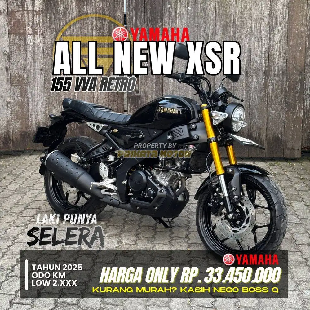 CREDIT DP MULAI 5.6 JUTA !!! YAMAHA ALL NEW XSR 155 VVA 2025