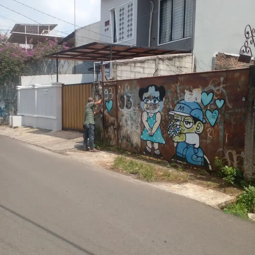 Disewakan lahan kosong 650m² pinggir jalan pondok kelapa