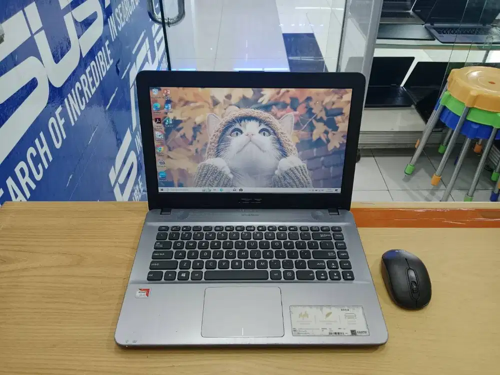 PROMO LAPTOP ASUS X441B RAM 4G HDD 1000GB SIAP PAKAI SEKOLAH