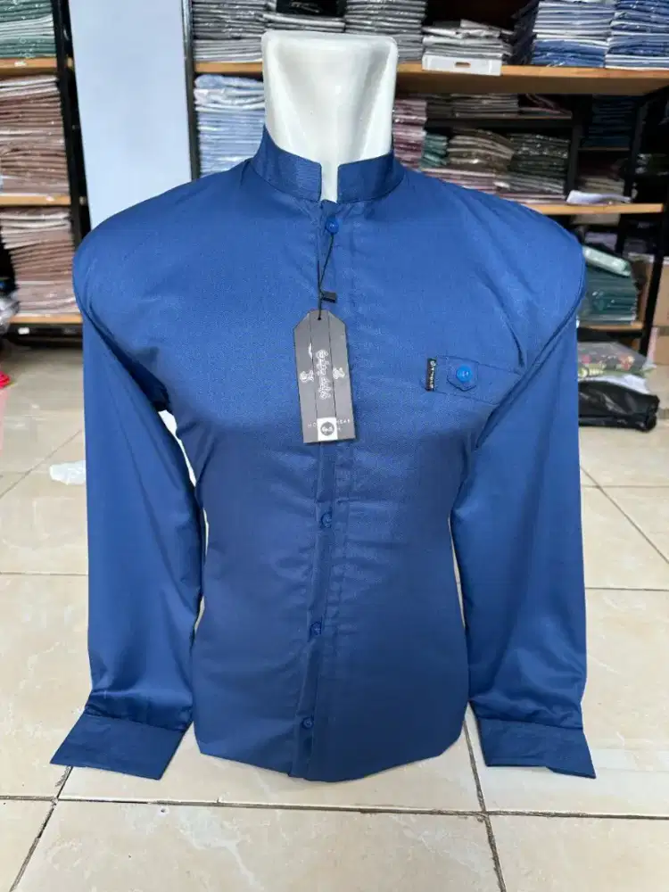 KEMEJA KOKO - KEMKO POLOS MANSET - TOYOBO FODU IMPORT