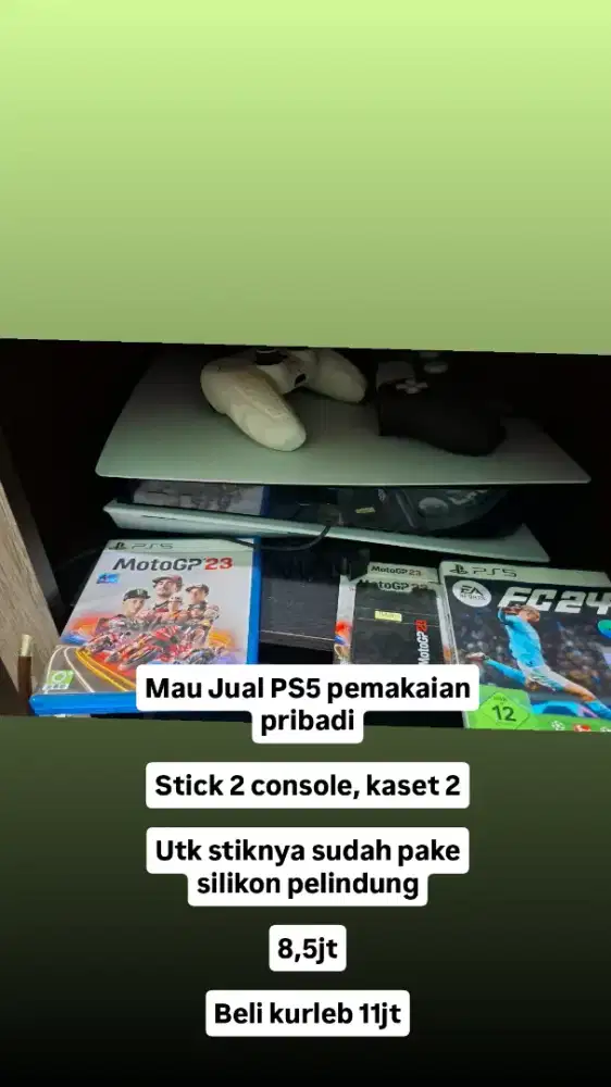 JUAL PS5 FAT ORIGINAL NETT 8,5JT