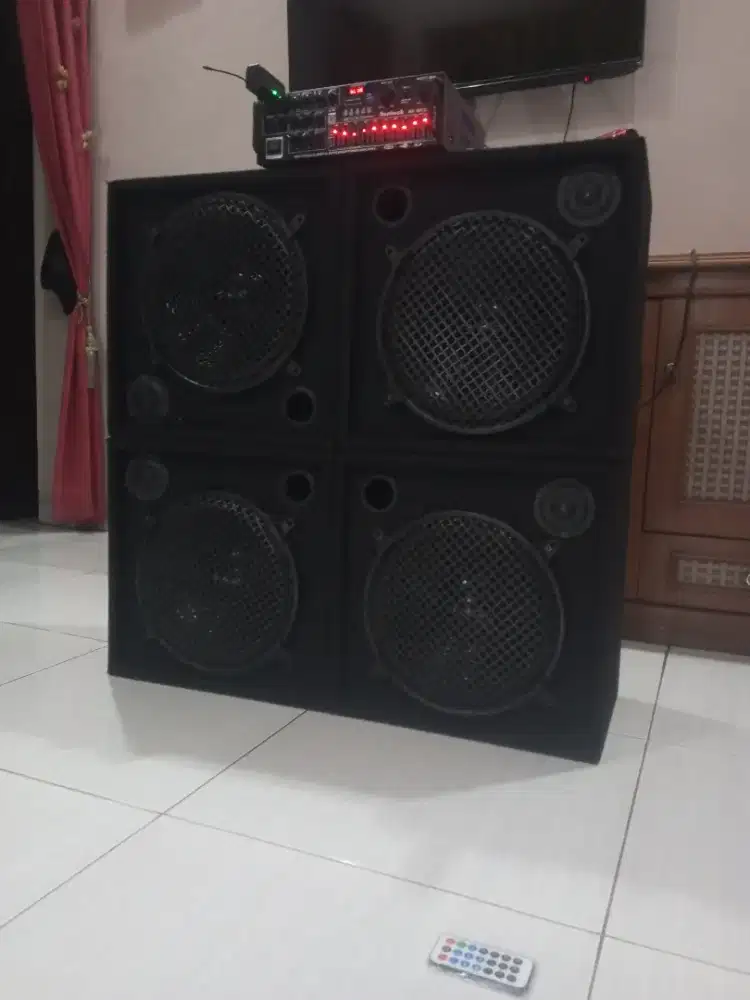 Paket sound karaoke 12 in 4 speaker