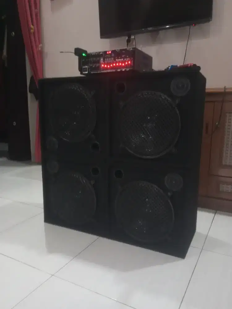 Paket sound karaoke 12 in 4 speaker