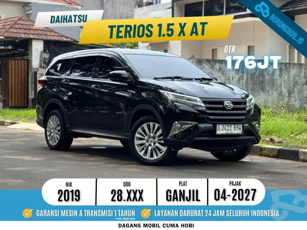 Km 28 rb Like New Terios X at 2019 Hitam