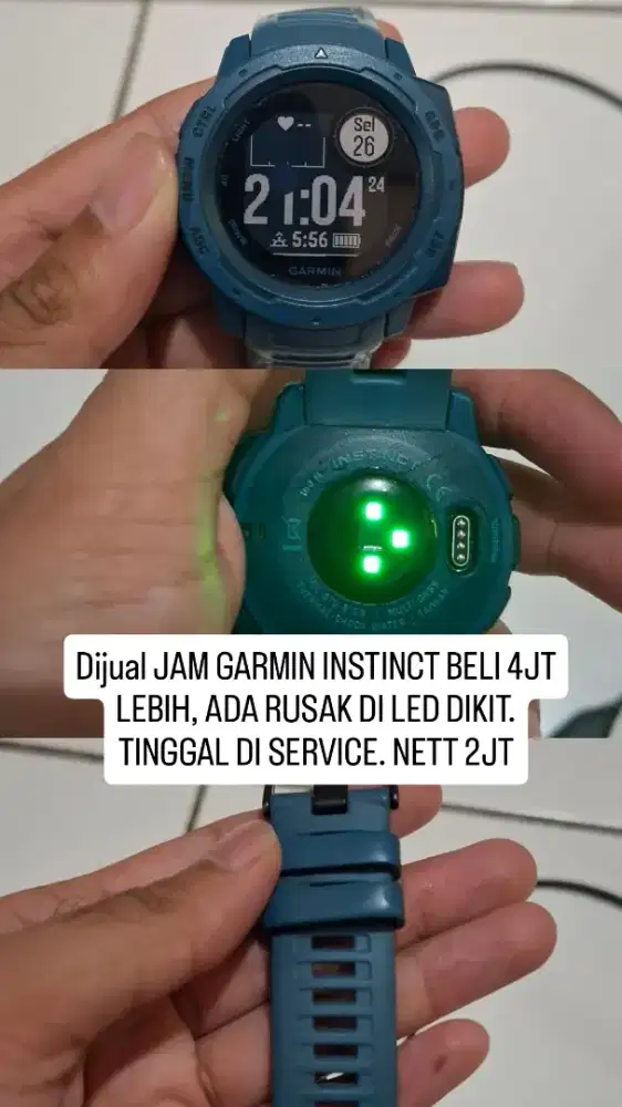JUAL JAM GARMIN INSTINCT MINUS LED RUSAK DIKIT