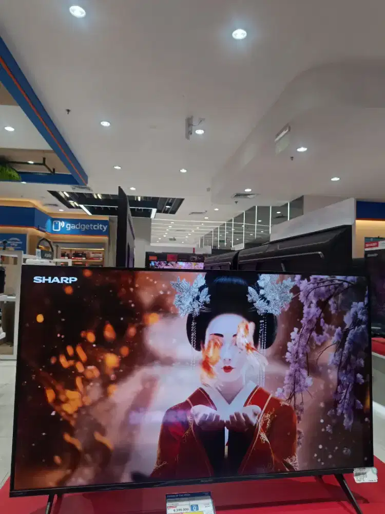 Cukup KTP auto bawa pulang SHARP 4K GOOGLE TV