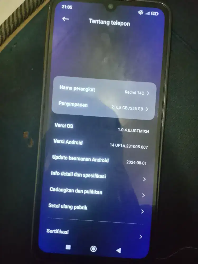 Redmi 14C ram 4+4 / 256